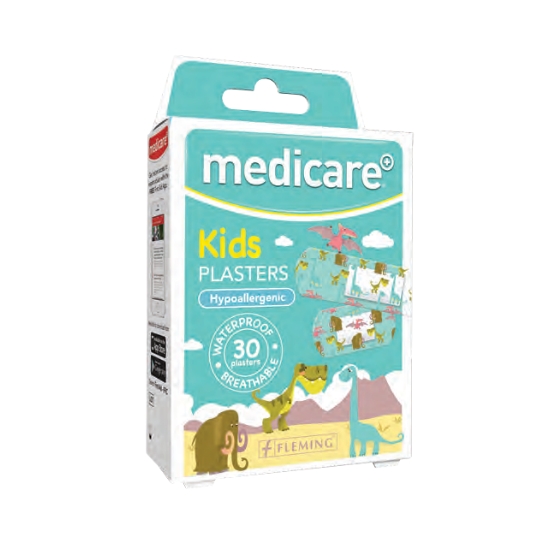 Medicare Kids Dinosaur Plasters 30pk